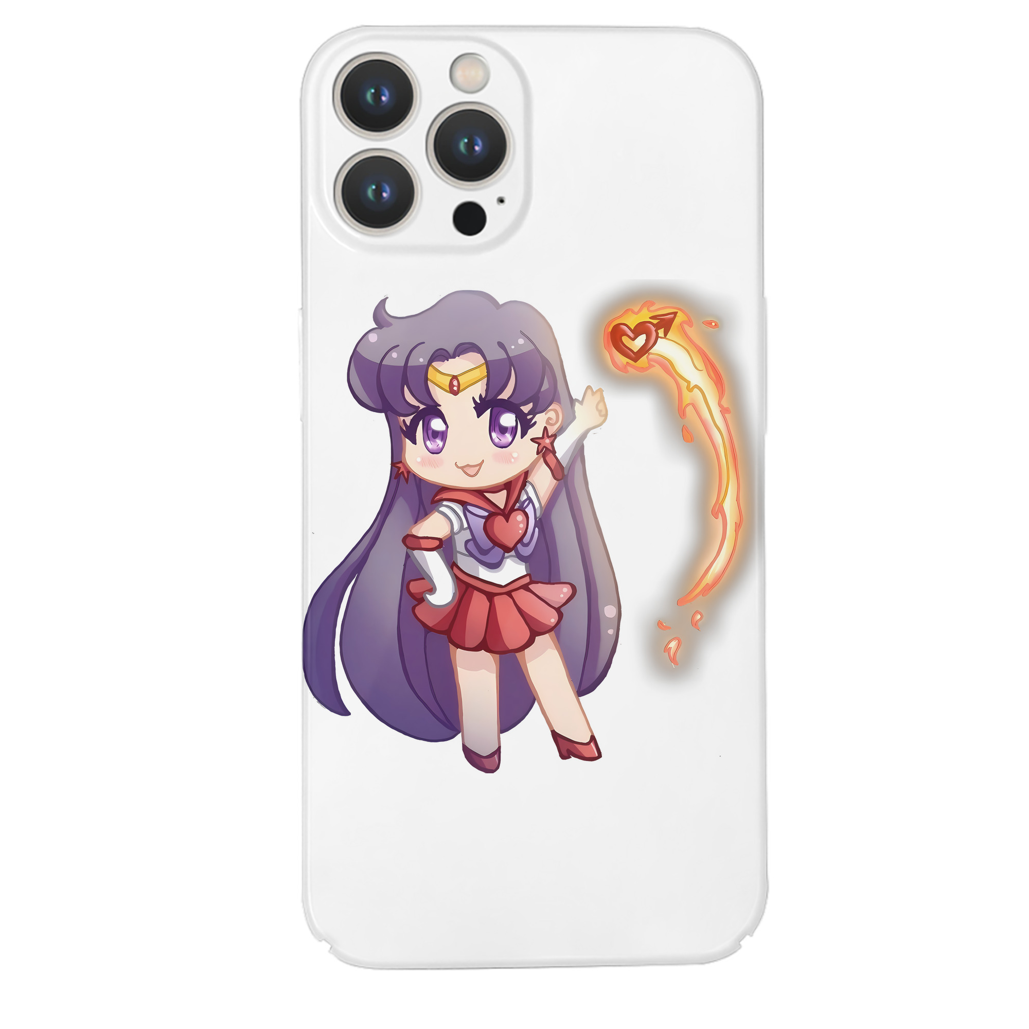 （画像用） 美少女戦士セーラームーン 火野レイ ひの レイ Sailor Moon Hino Rei （セーラーマーズ,Sailor Mars） 【iPhone 14シリーズ対応】ハードケース
